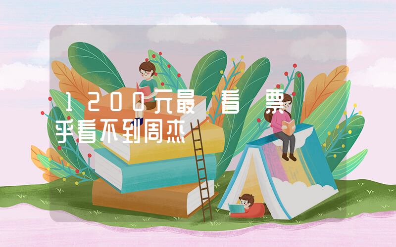 1200元最貴看臺票 幾乎看不到周杰倫插圖